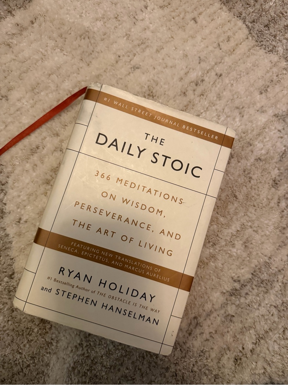 Barnes & Noble The Daily Stoic - Cream and Brown Hardcover